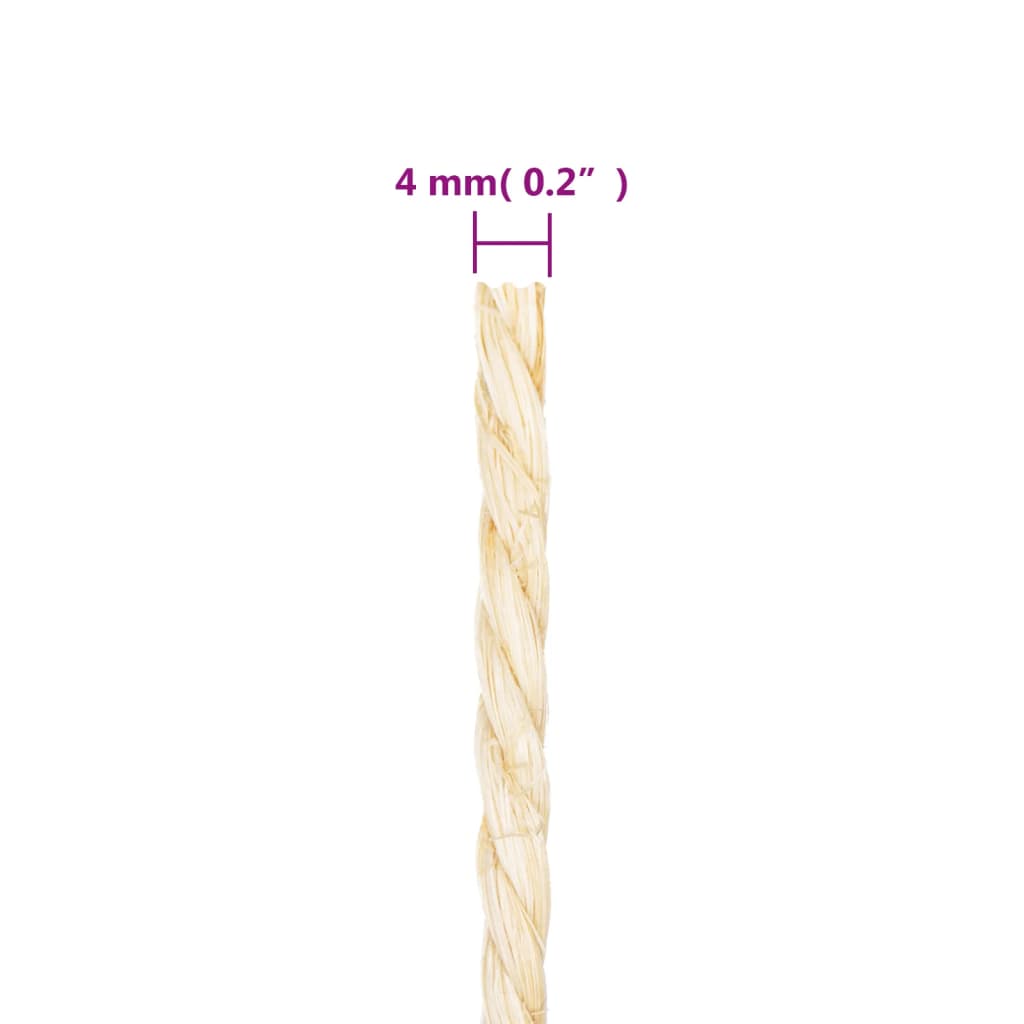 Touw 4 mm 500 m 100% sisal is nu te koop bij PeponiXL, paradijselijk wonen!