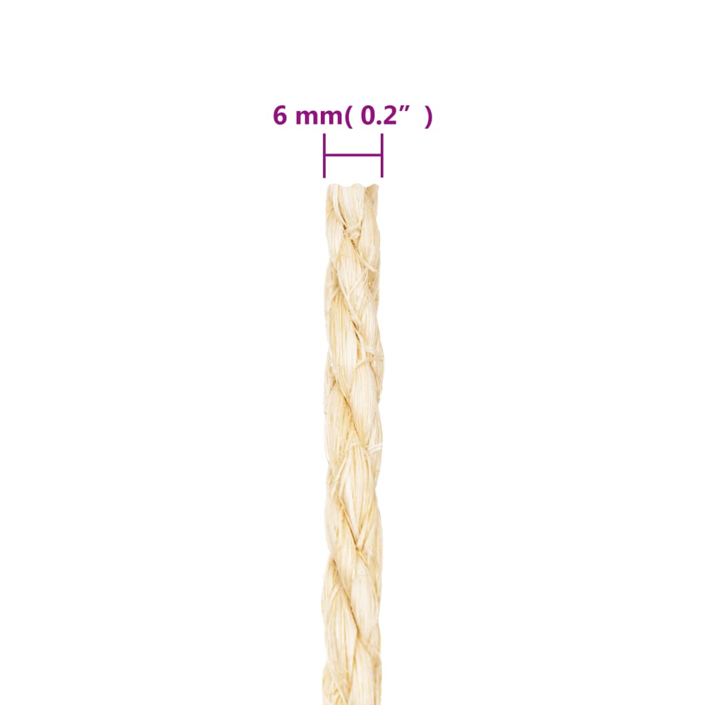 Touw 6 mm 50 m 100% sisal is nu te koop bij PeponiXL, paradijselijk wonen!