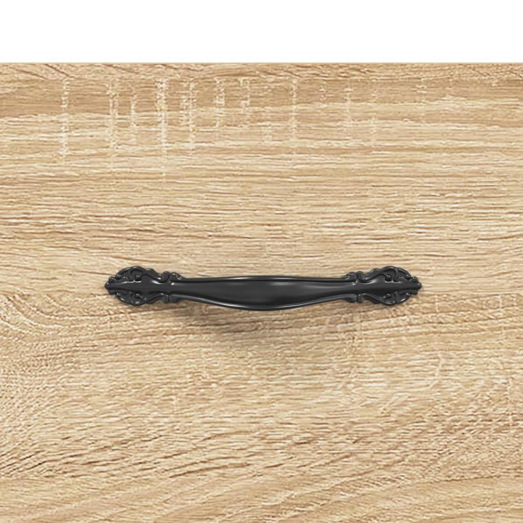 Hoge kast 34,5x34x180 cm bewerkt hout sonoma eikenkleurig is nu te koop bij PeponiXL, paradijselijk wonen!