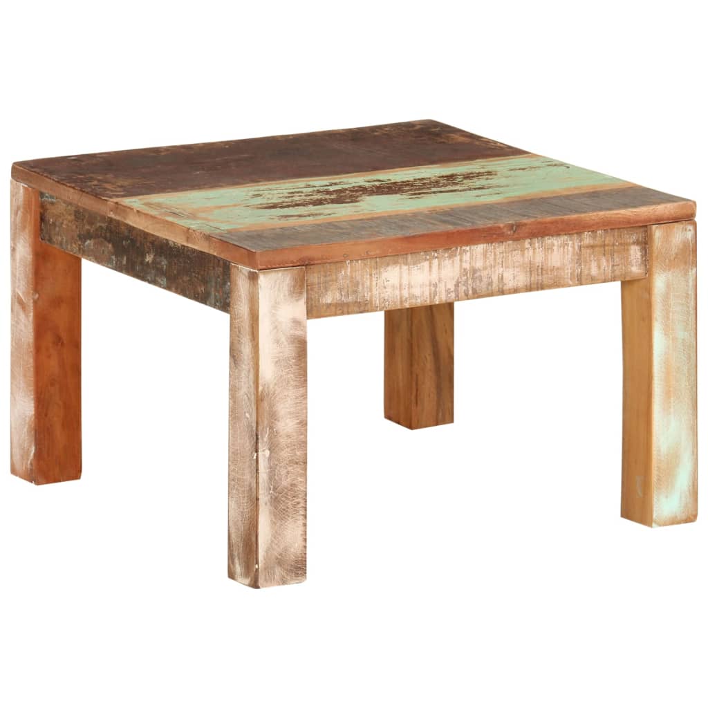 Salontafel 55x55x35 cm massief gerecycled hout is nu te koop bij PeponiXL, paradijselijk wonen!