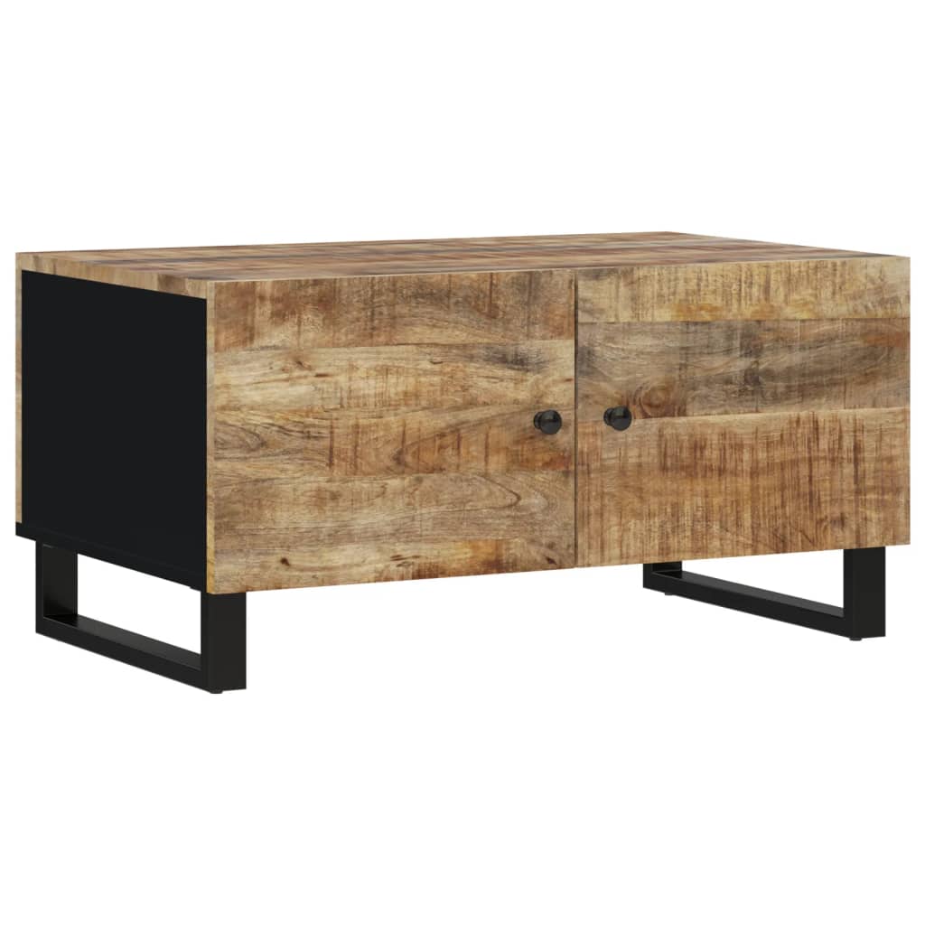 Salontafel 80x50x40 cm massief mangohout en bewerkt hout is nu te koop bij PeponiXL, paradijselijk wonen!