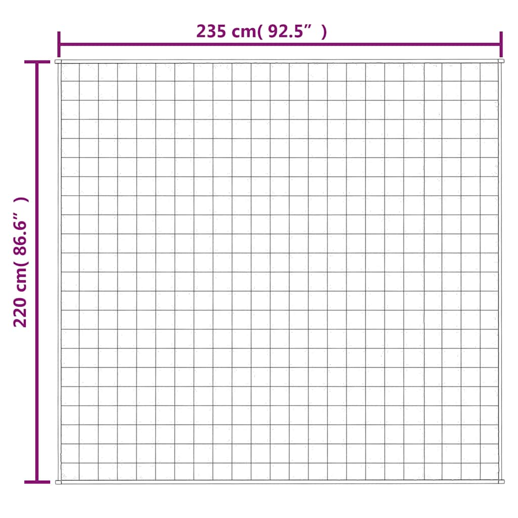 Verzwaringsdeken 220x235 cm 11 kg stof grijs is nu te koop bij PeponiXL, paradijselijk wonen!