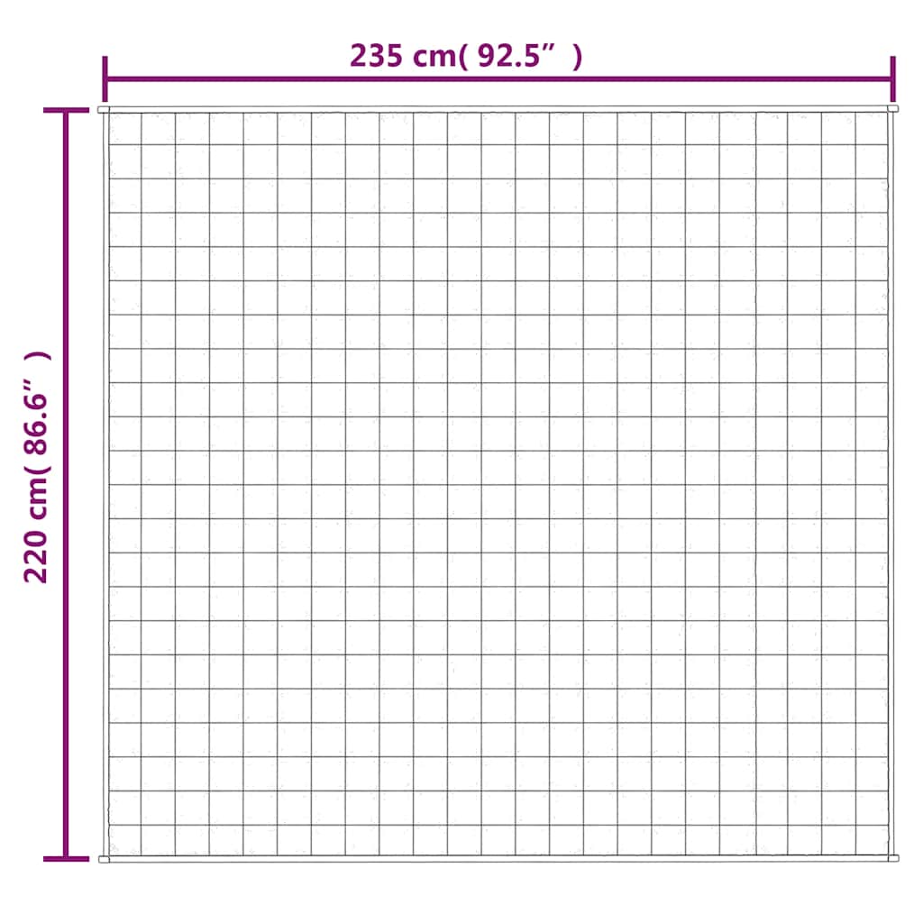 Verzwaringsdeken 220x235 cm 15 kg stof grijs is nu te koop bij PeponiXL, paradijselijk wonen!