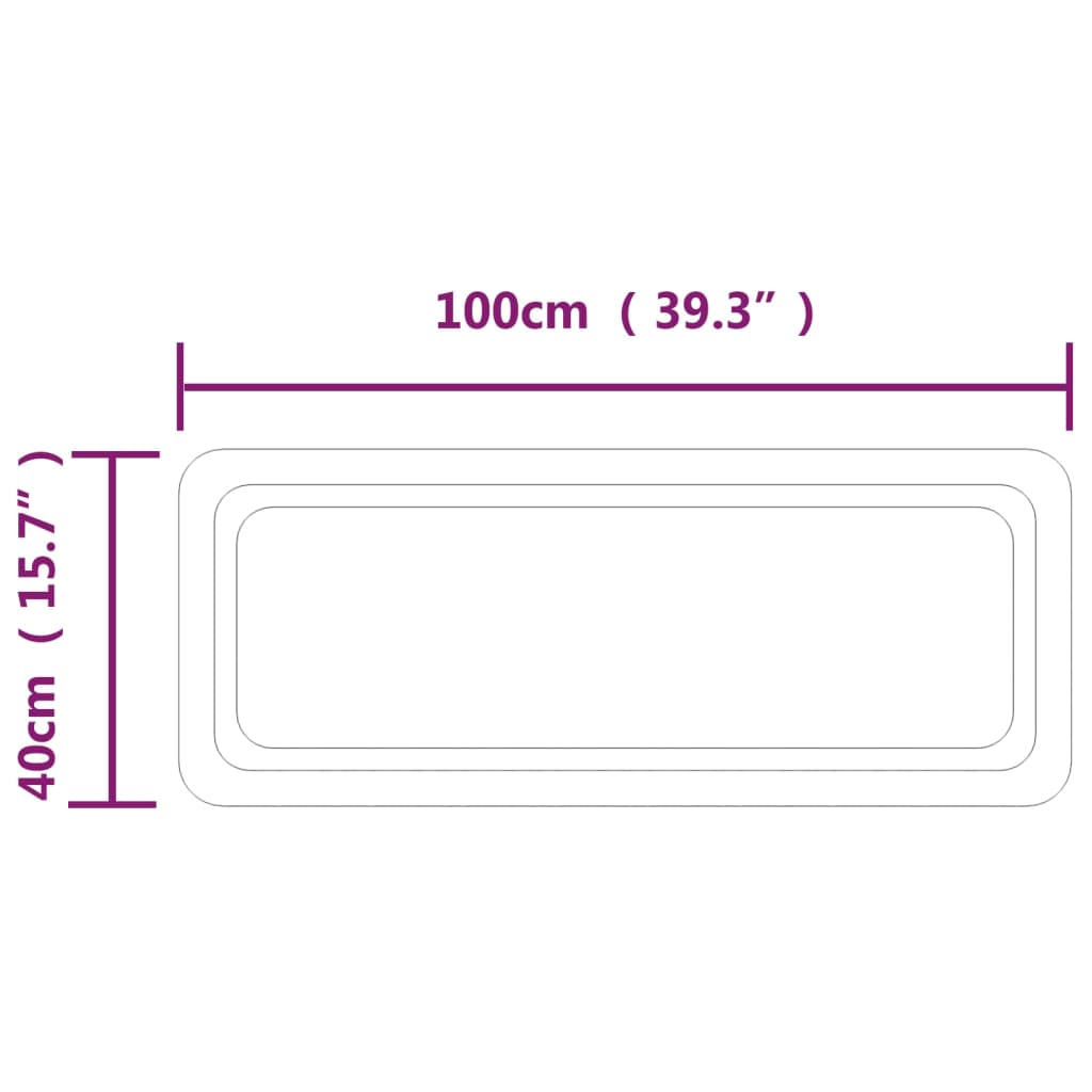 Badkamerspiegel LED 40x100 cm is nu te koop bij PeponiXL, paradijselijk wonen!