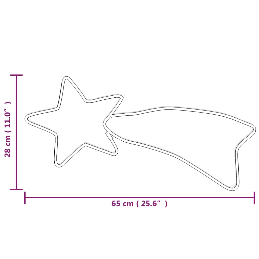 Kerstfiguren sterren met 48 LED's 3 st 65x28 cm warmwit is nu te koop bij PeponiXL, paradijselijk wonen!