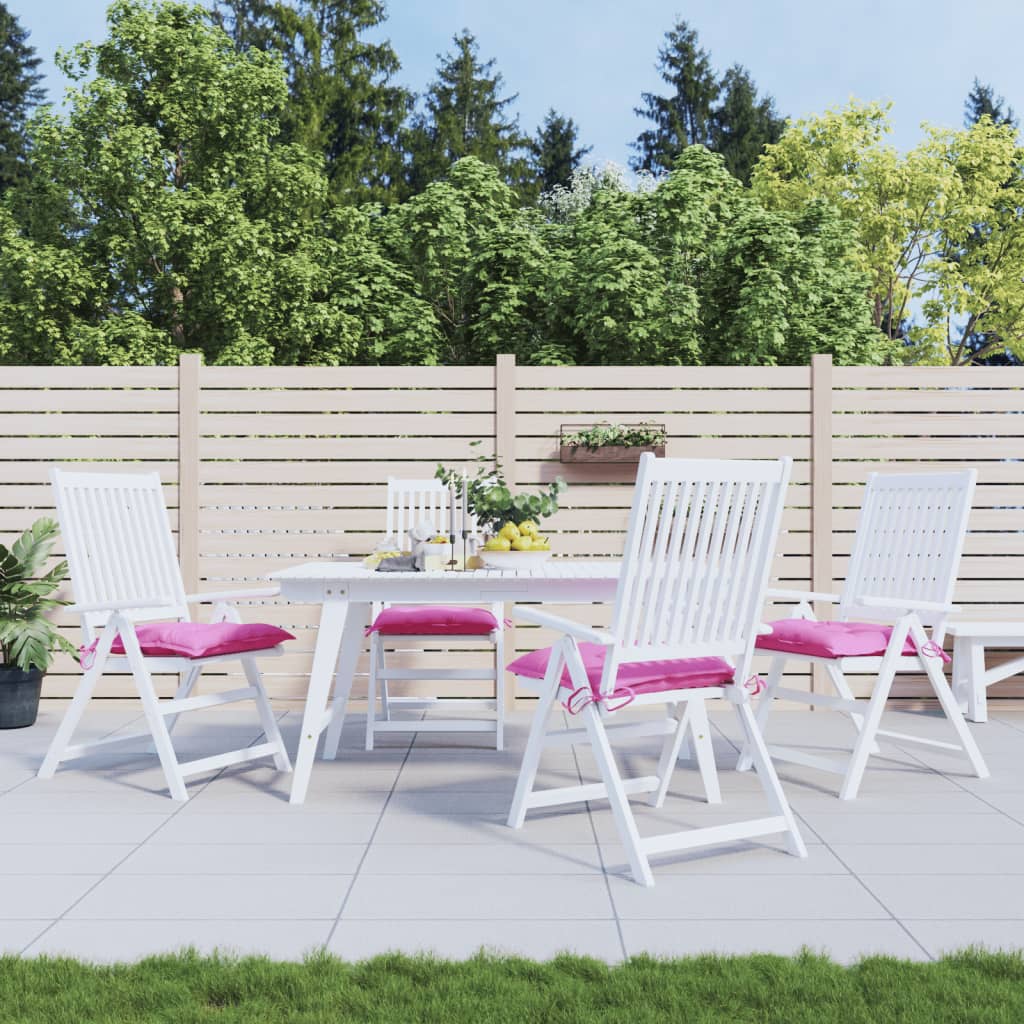 Stoelkussens 6 st 50x50x7 cm oxford stof roze | -nl