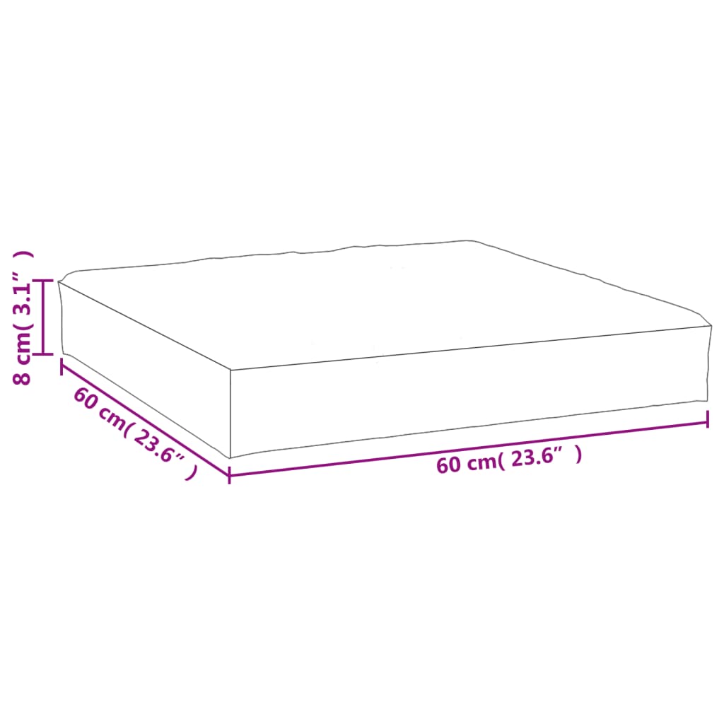 Palletkussen gestreept 60x60x8 cm oxford stof blauw en wit is nu te koop bij PeponiXL, paradijselijk wonen!