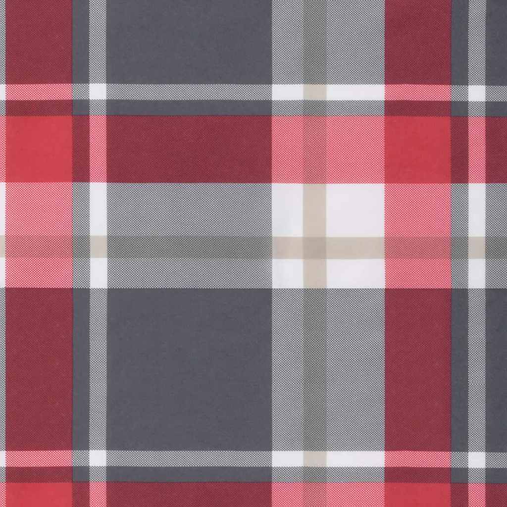 Stoelkussens 2 pcs Rood Ruit 58 x 77 x 4,5 cm Oxford Stof is nu te koop bij PeponiXL, paradijselijk wonen!