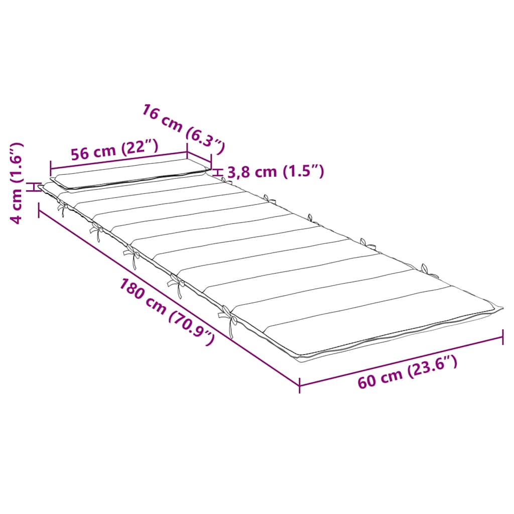 Ligbedkussen 180x60x4 cm oxford stof grijs is nu te koop bij PeponiXL, paradijselijk wonen!