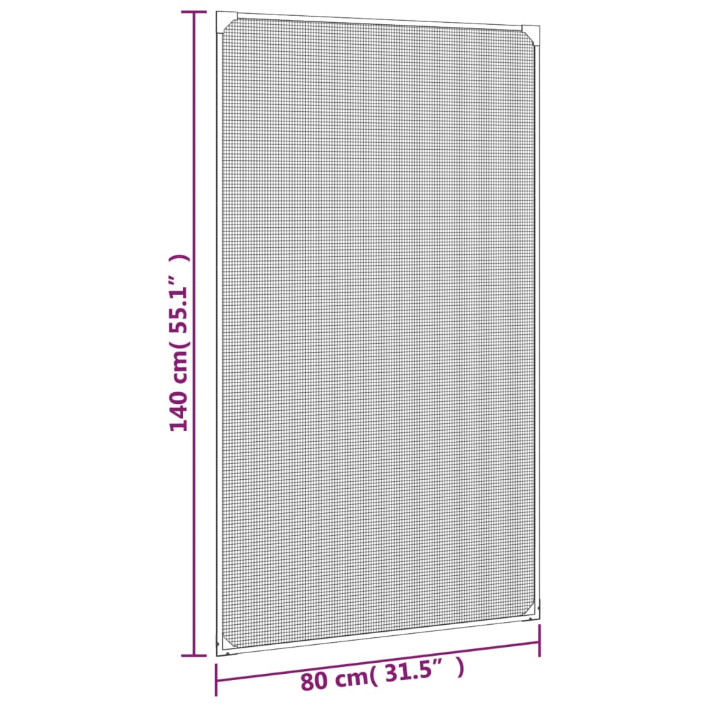 Insectenhor voor ramen magnetisch 80x140 cm wit is nu te koop bij PeponiXL, paradijselijk wonen!