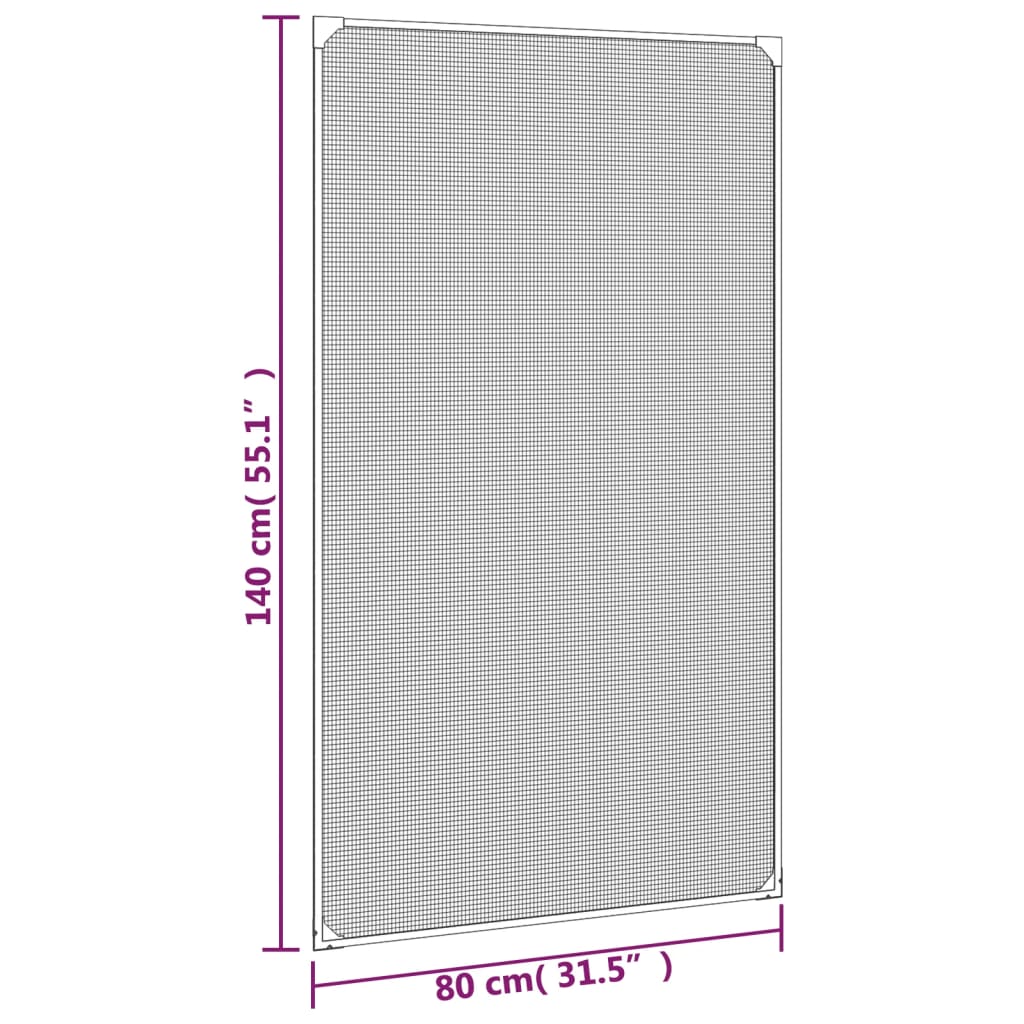 Insectenhor voor ramen magnetisch 80x140 cm antracietkleurig is nu te koop bij PeponiXL, paradijselijk wonen!
