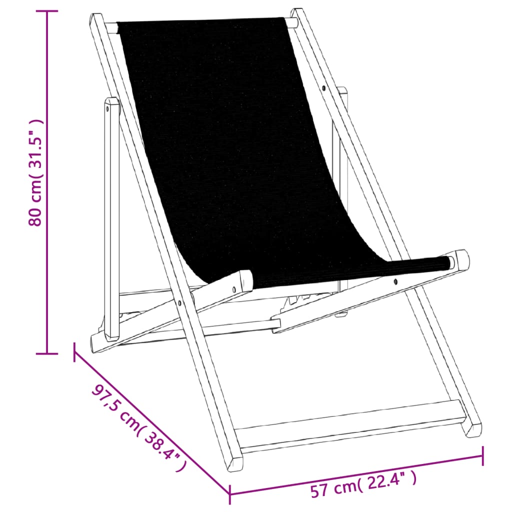 Strandstoelen inklapbaar 2 st aluminium en textileen zwart is nu te koop bij PeponiXL, paradijselijk wonen!