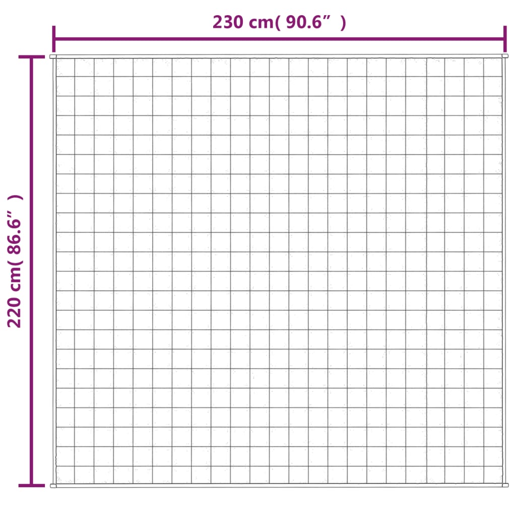 Verzwaringsdeken 220x230 cm 11 kg stof grijs is nu te koop bij PeponiXL, paradijselijk wonen!