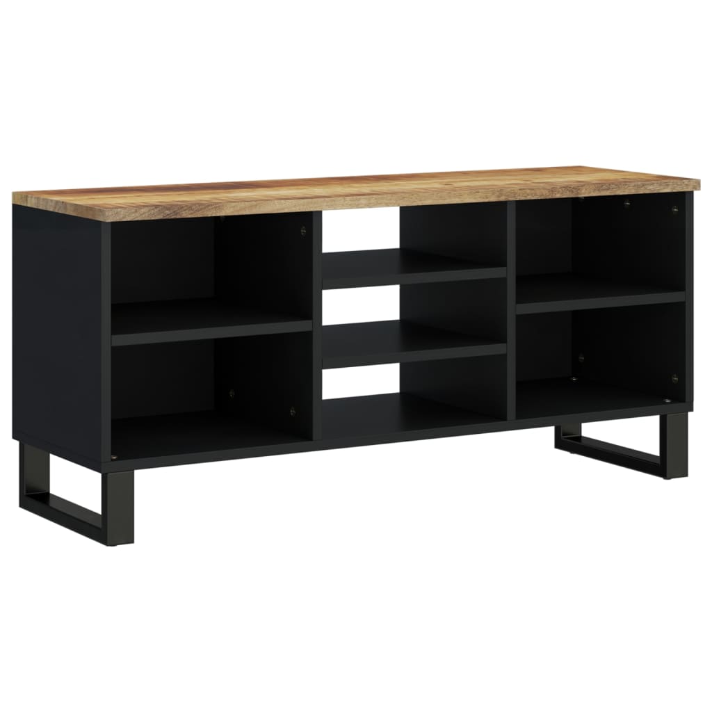 Tv-meubel 100x33x46 cm massief mangohout en bewerkt hout is nu te koop bij PeponiXL, paradijselijk wonen!