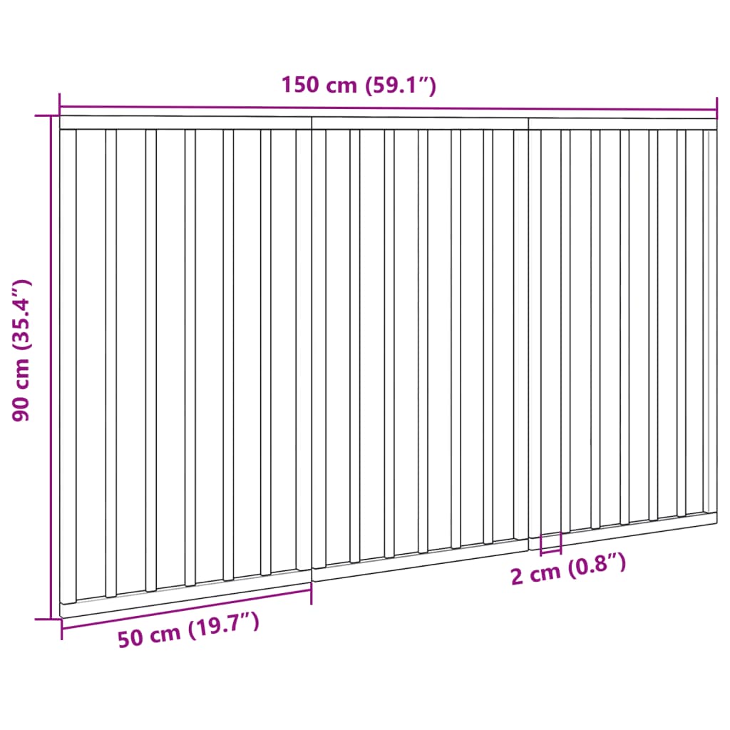 Hondenhek inklapbaar 3 panelen 150 cm populierenhout zwart is nu te koop bij PeponiXL, paradijselijk wonen!