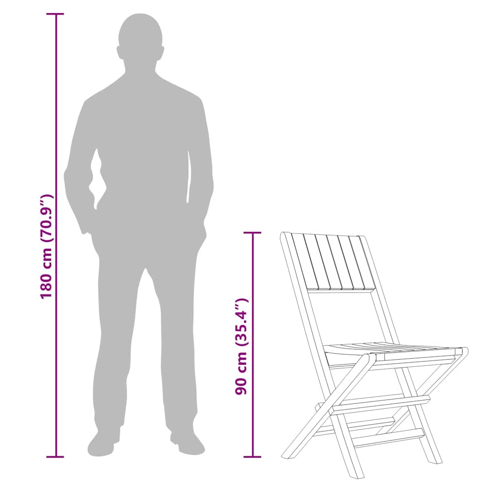 Tuinstoelen inklapbaar 2 st 47x61x90 cm massief teakhout is nu te koop bij PeponiXL, paradijselijk wonen!