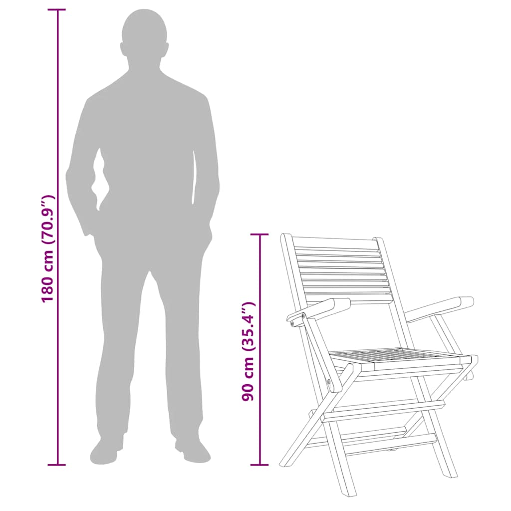 Tuinstoelen inklapbaar 2 st 55x62x90 cm massief teakhout is nu te koop bij PeponiXL, paradijselijk wonen!