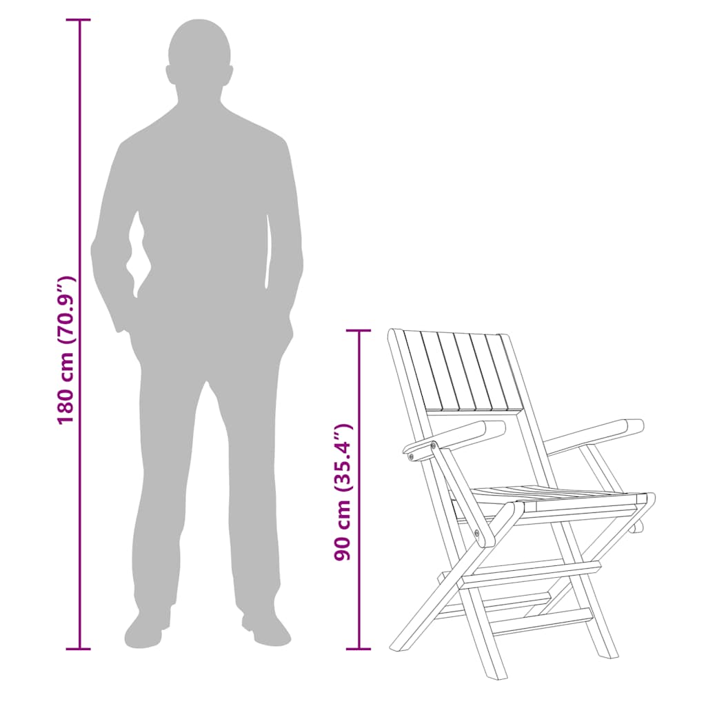 Tuinstoelen inklapbaar 4 st 55x61x90 cm massief teakhout is nu te koop bij PeponiXL, paradijselijk wonen!