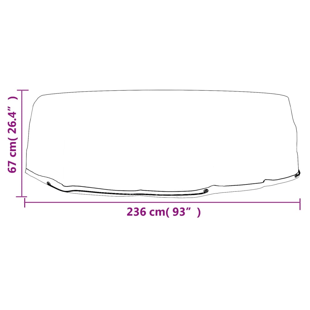 Tuinmeubelhoezen voor loungebed 2 st 10 oogjes rond Ø236x67 cm is nu te koop bij PeponiXL, paradijselijk wonen!
