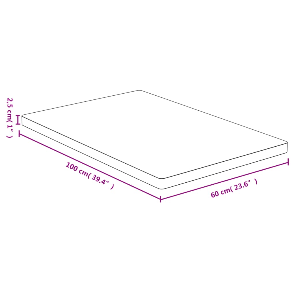 Tafelblad 60x100x2,5 cm bamboe is nu te koop bij PeponiXL, paradijselijk wonen!