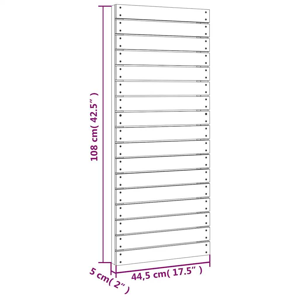 Klimwand met touw 44,5x5x108 cm massief douglashout