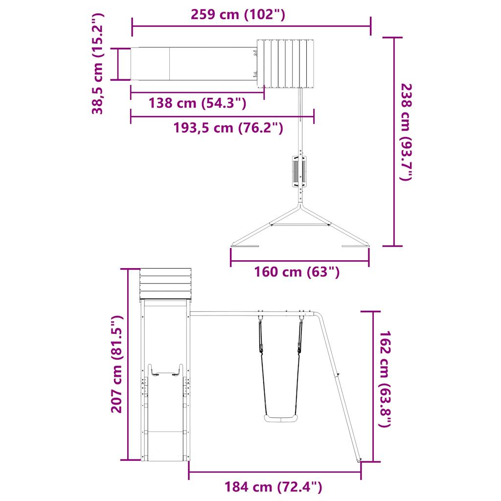 Speelhuis massief grenenhout is nu te koop bij PeponiXL, paradijselijk wonen!