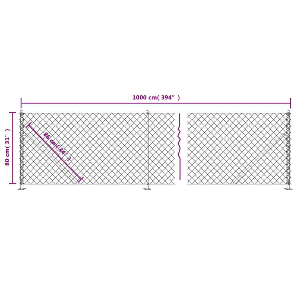 Gaashek met flens 0,8x10 m groen is nu te koop bij PeponiXL, paradijselijk wonen!