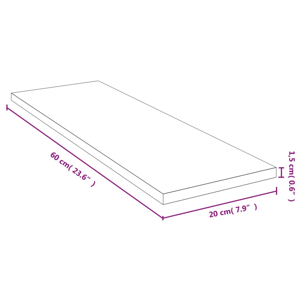 Wandschap 60x20x1,5 cm bamboe is nu te koop bij PeponiXL, paradijselijk wonen!