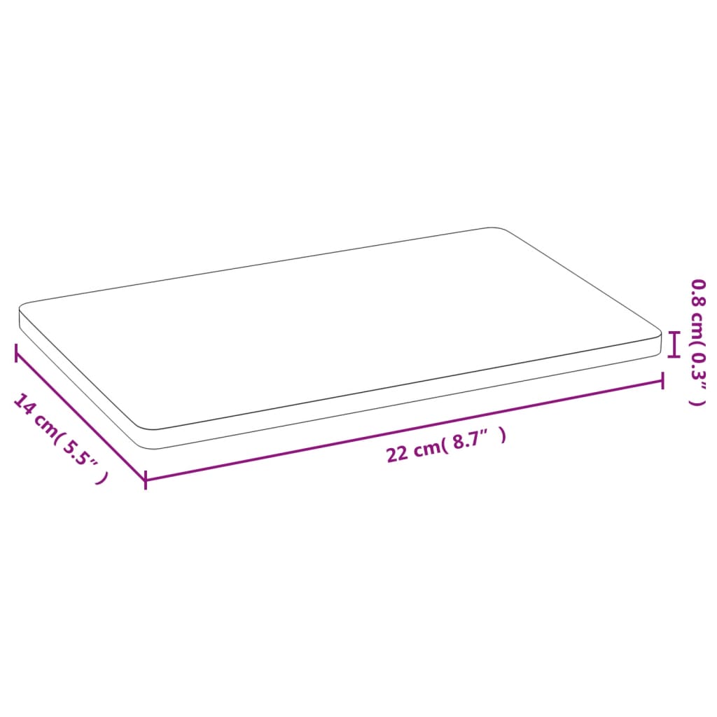 Ontbijtborden 6 st 22x14x0,8 cm bamboe is nu te koop bij PeponiXL, paradijselijk wonen!