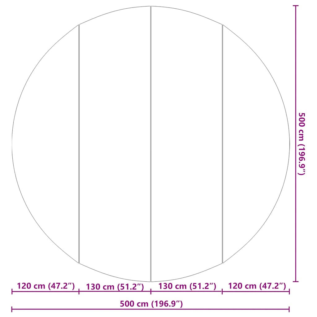 Zwembadgrondzeil Ø500 cm polyester geotextiel lichtgrijs is nu te koop bij PeponiXL, paradijselijk wonen!
