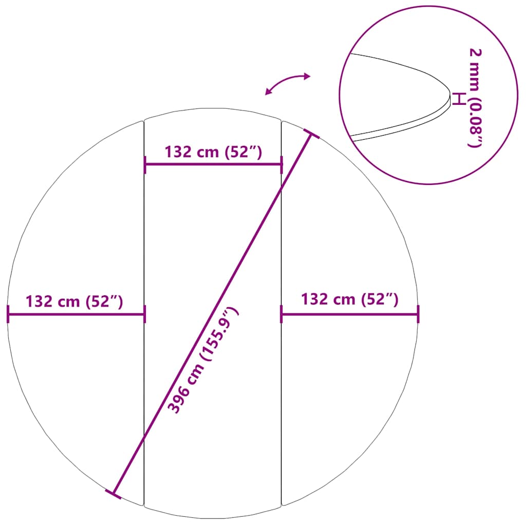 Zwembadgrondzeil Ø396 cm polyester geotextiel lichtgrijs is nu te koop bij PeponiXL, paradijselijk wonen!