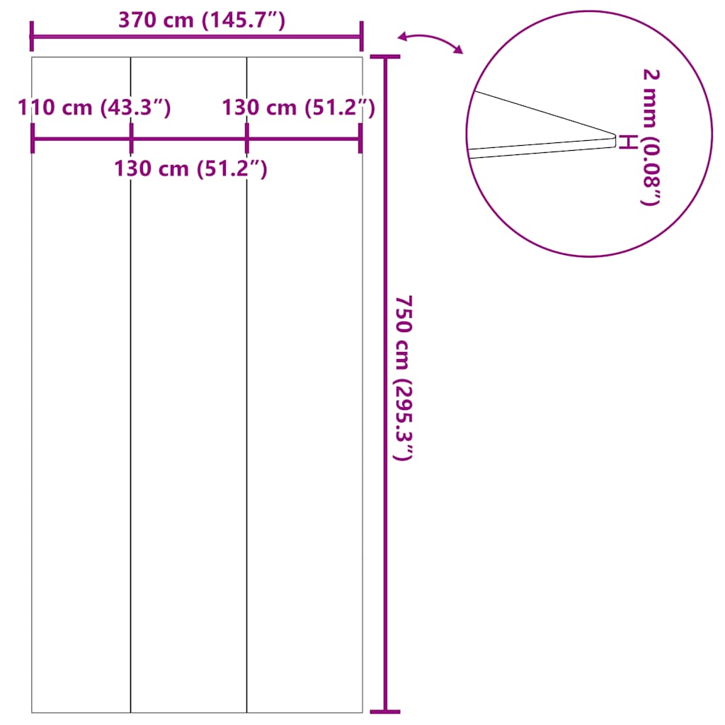 Zwembadgrondzeil 750x370 cm polyester geotextiel lichtgrijs is nu te koop bij PeponiXL, paradijselijk wonen!