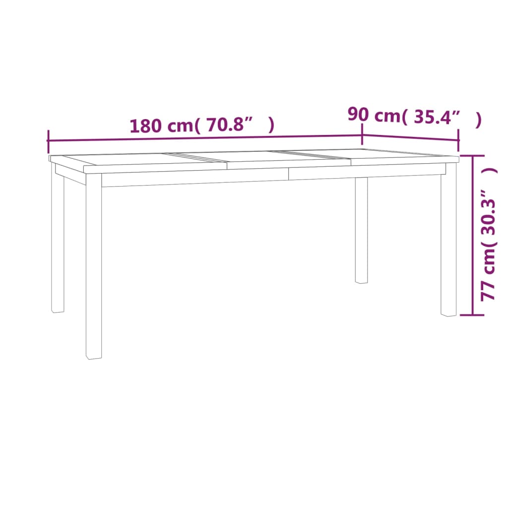 3-delige Tuinset massief teakhout is nu te koop bij PeponiXL, paradijselijk wonen!