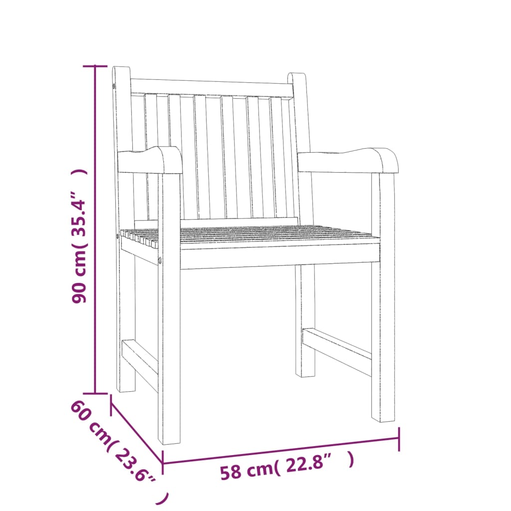 4-delige Tuinset massief teakhout is nu te koop bij PeponiXL, paradijselijk wonen!