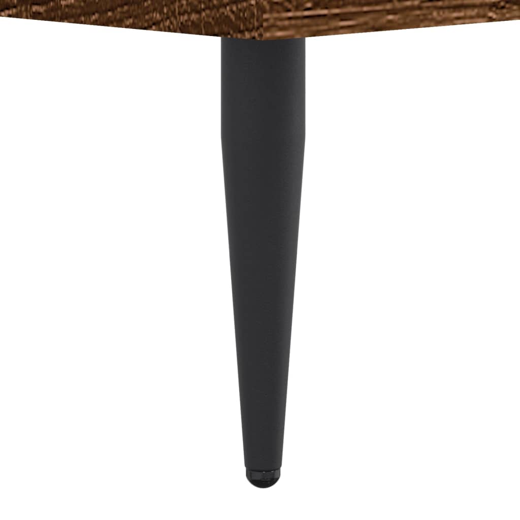 Bedframe bewerkt hout bruin eikenkleur 135x190 cm is nu te koop bij PeponiXL, paradijselijk wonen!