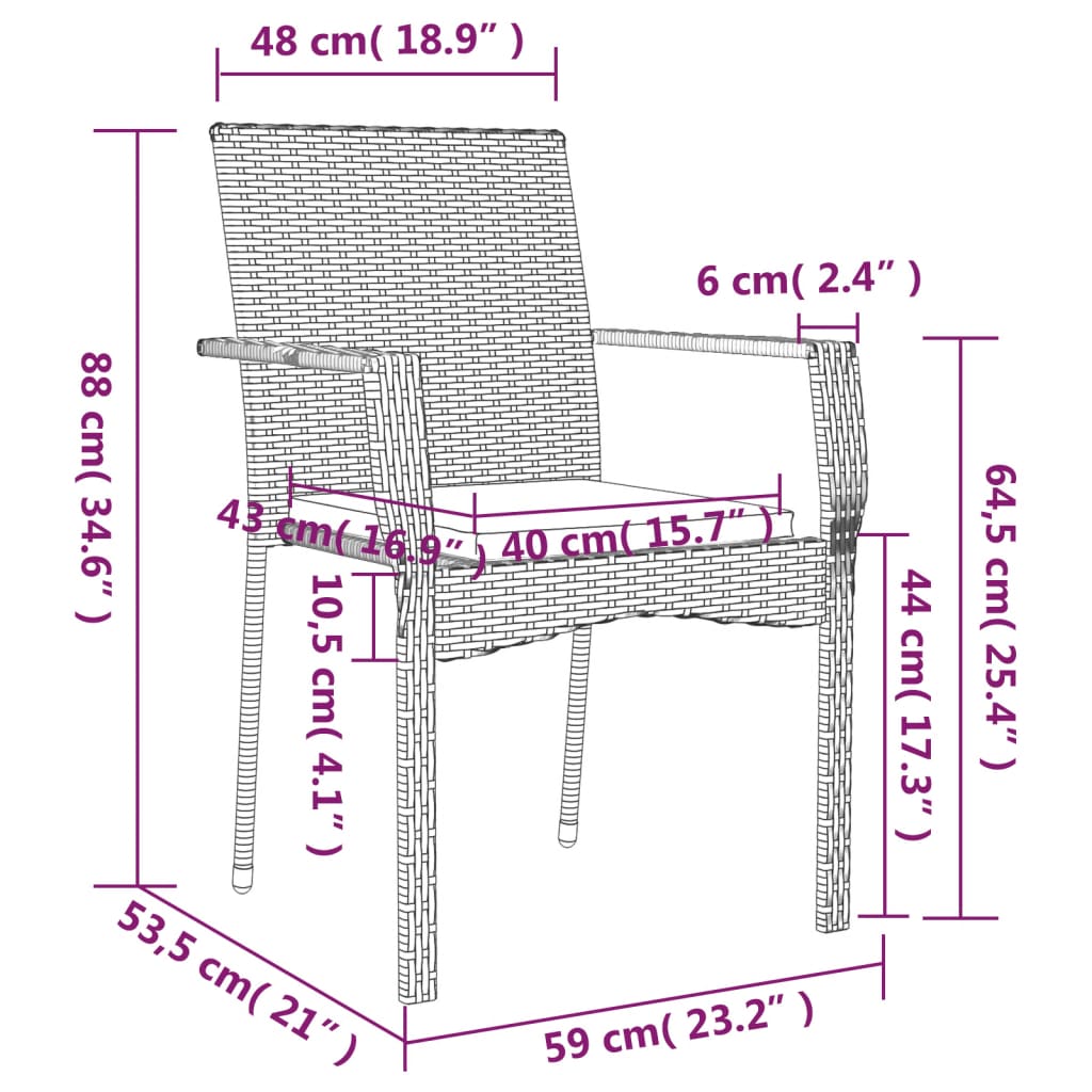 5-delige Tuinset met kussens poly rattan grijs is nu te koop bij PeponiXL, paradijselijk wonen!