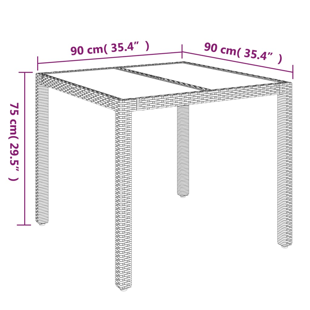 3-delige Tuinset met kussens poly rattan zwart is nu te koop bij PeponiXL, paradijselijk wonen!