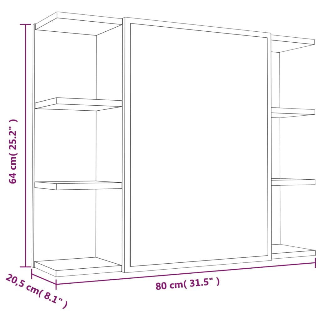 4-delige Badkamermeubelset bewerkt hout gerookt eikenkleurig is nu te koop bij PeponiXL, paradijselijk wonen!