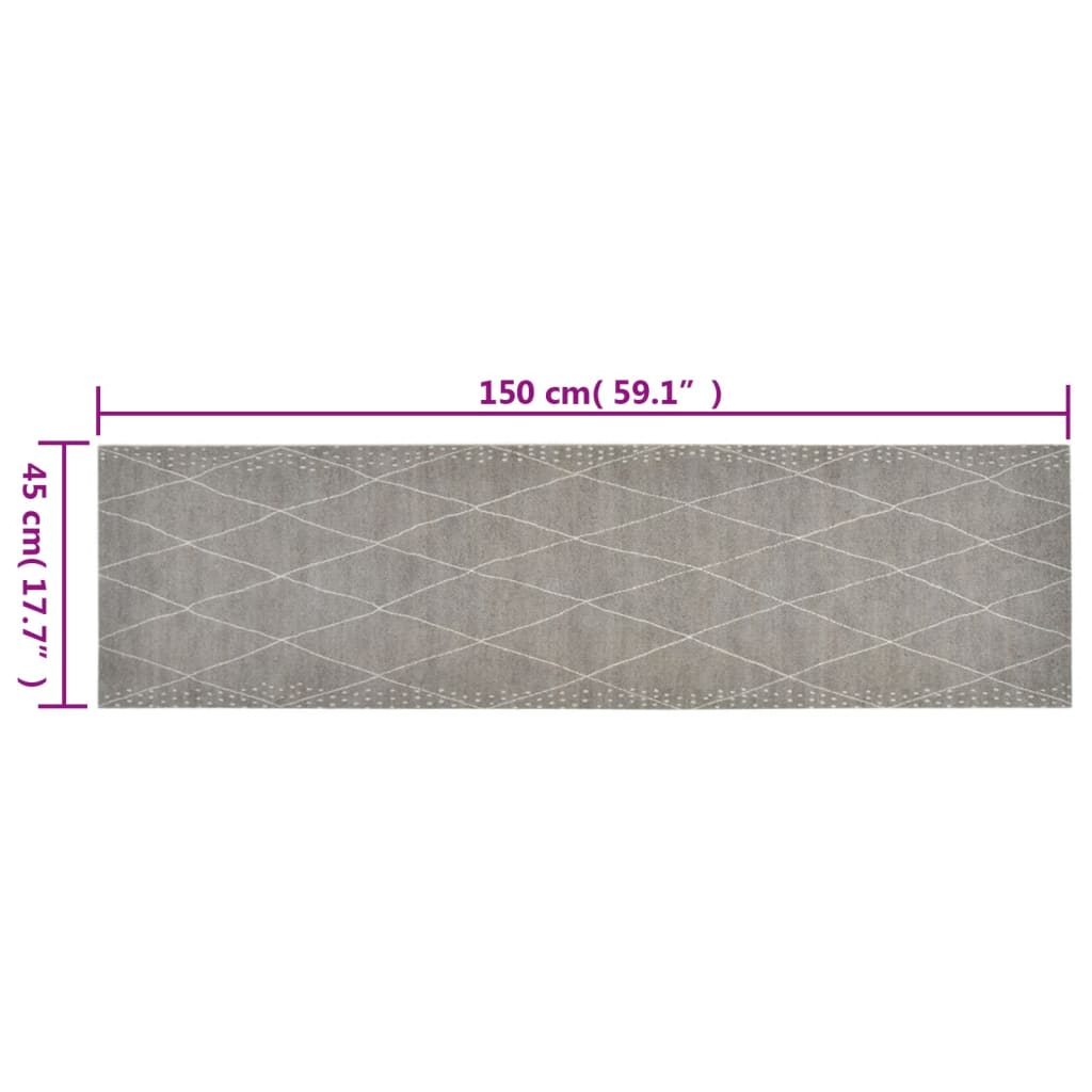 Keukenmat wasbaar geruit 45x150 cm fluweel is nu te koop bij PeponiXL, paradijselijk wonen!