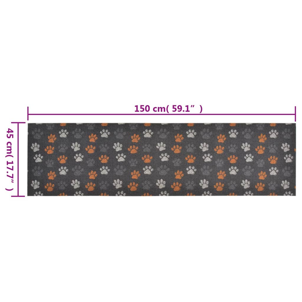Keukenmat wasbaar potenprint 45x150 cm fluweel is nu te koop bij PeponiXL, paradijselijk wonen!