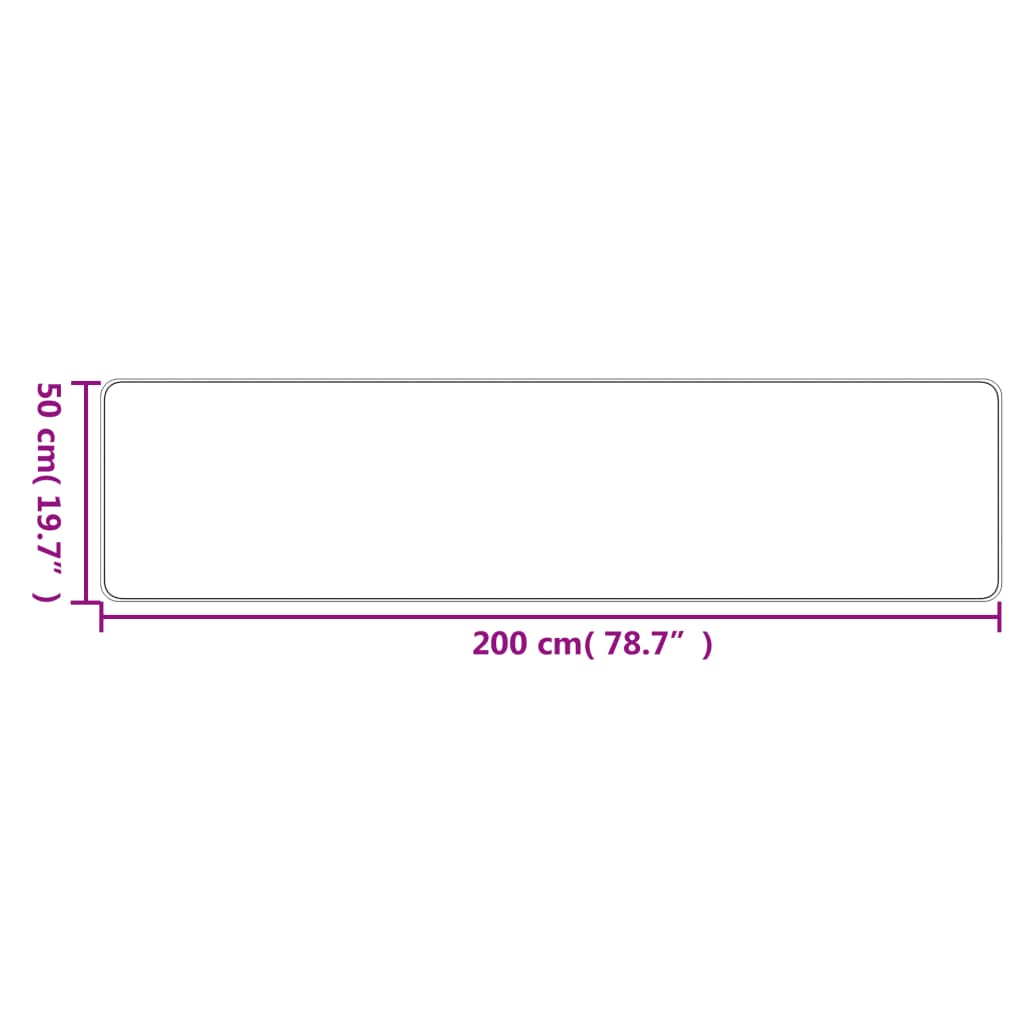 Tapijtloper 50x200 cm sisal-look antracietkleurig is nu te koop bij PeponiXL, paradijselijk wonen!