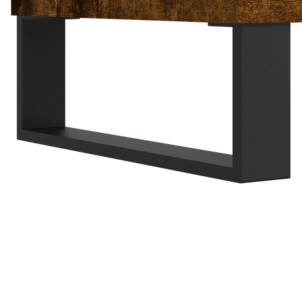 3-delige Badkamermeubelset bewerkt hout gerookt eikenkleurig is nu te koop bij PeponiXL, paradijselijk wonen!