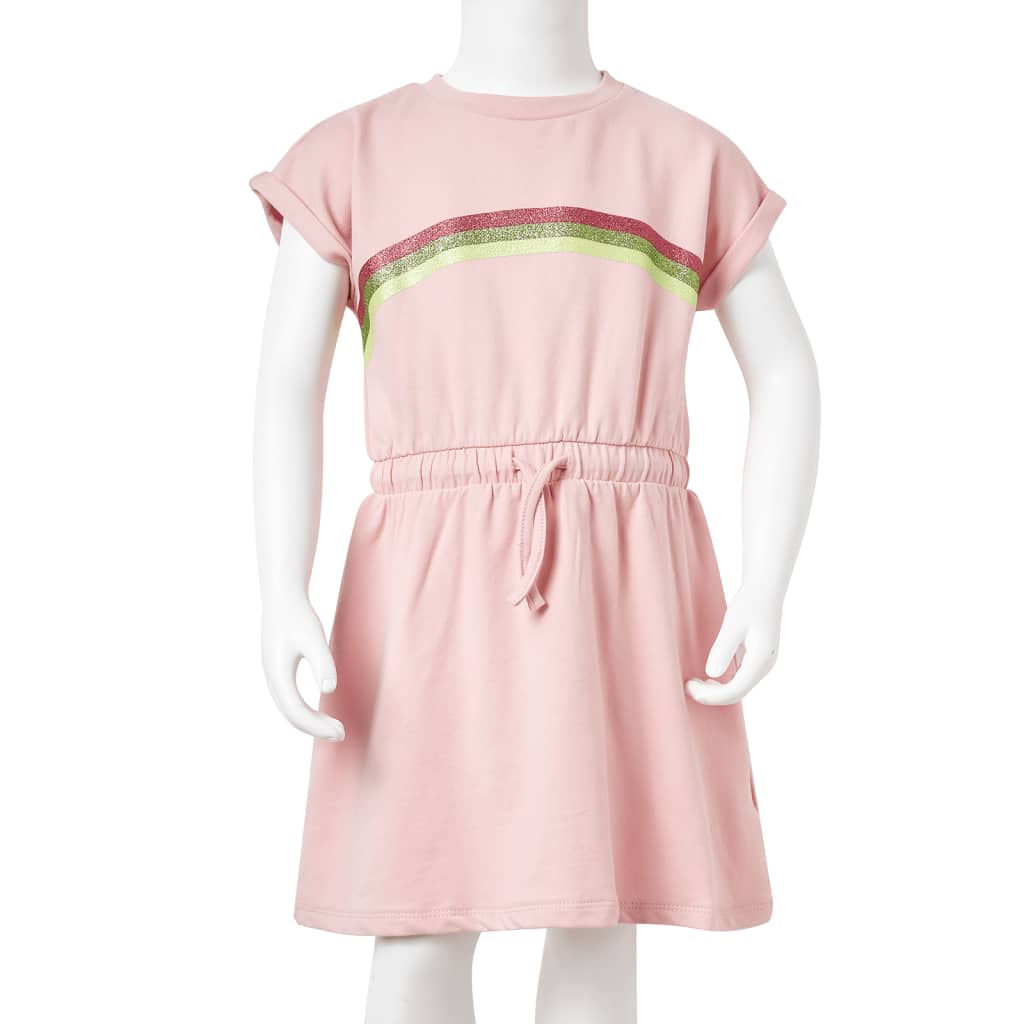 Kinderjurk met trekkoord 116 lichtroze is nu te koop bij PeponiXL, paradijselijk wonen!