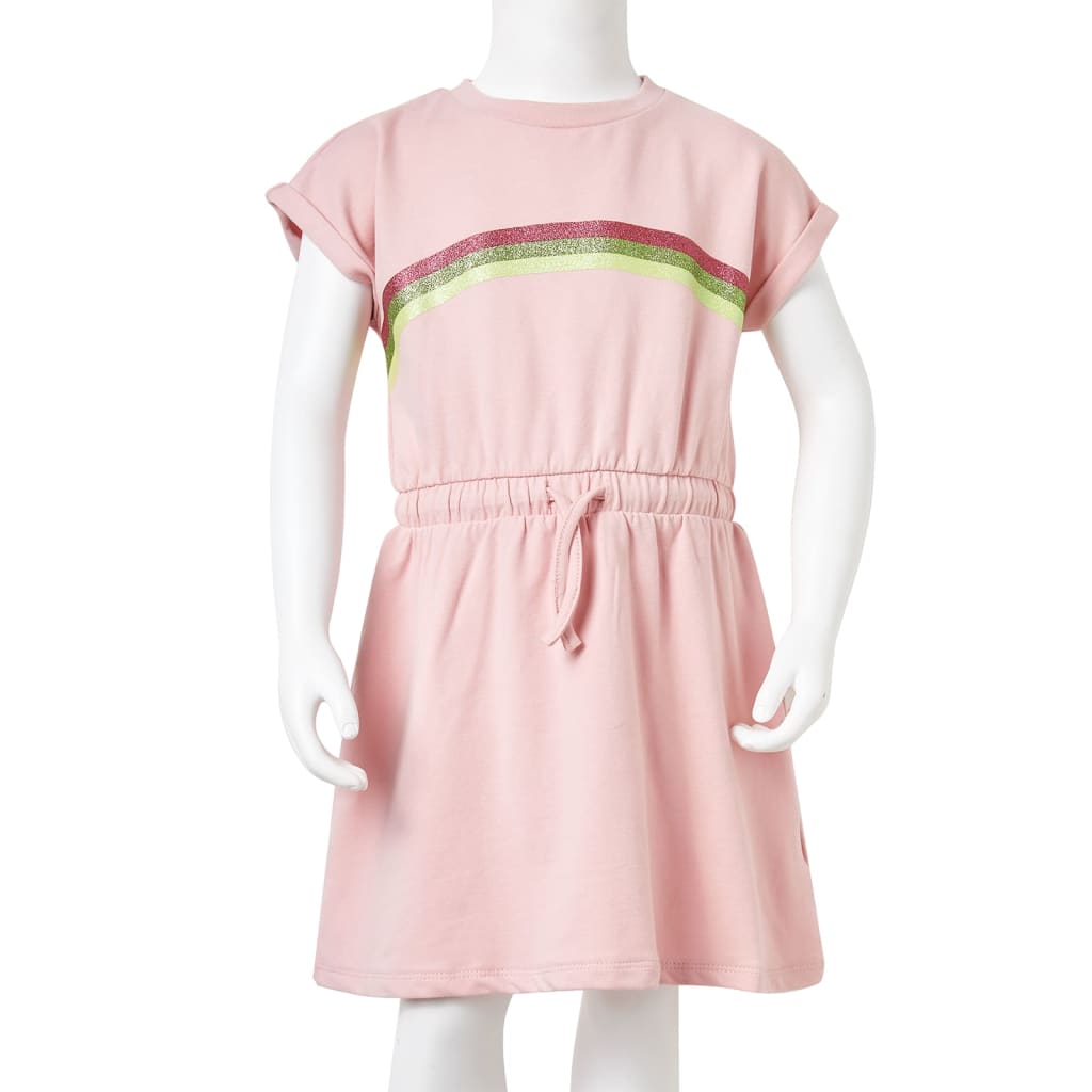 Kinderjurk met trekkoord 128 lichtroze is nu te koop bij PeponiXL, paradijselijk wonen!
