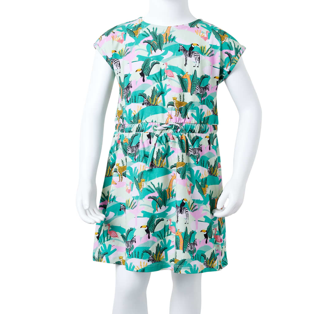 Kinderjurk 140 lichtmintkleurig is nu te koop bij PeponiXL, paradijselijk wonen!