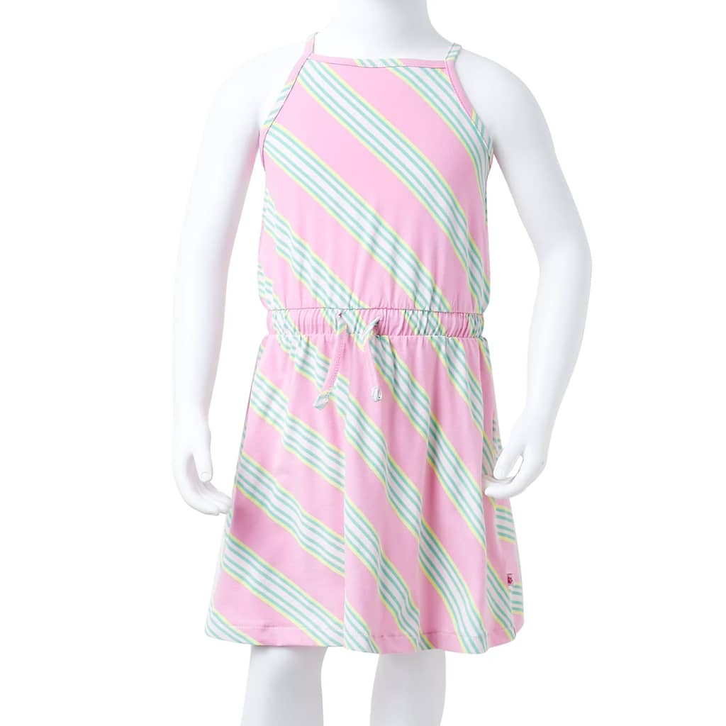 Kinderjurk zonder mouwen met trekkoord 128 roze is nu te koop bij PeponiXL, paradijselijk wonen!