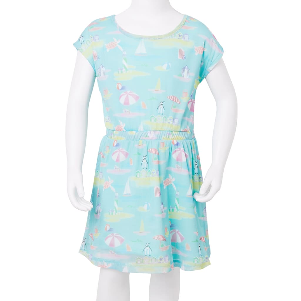 Kinderjurk 116 lichtzeeblauw is nu te koop bij PeponiXL, paradijselijk wonen!