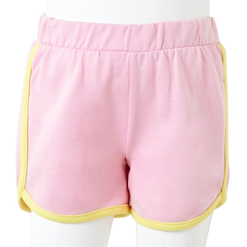 Kindershorts met bies 128 felroze is nu te koop bij PeponiXL, paradijselijk wonen!