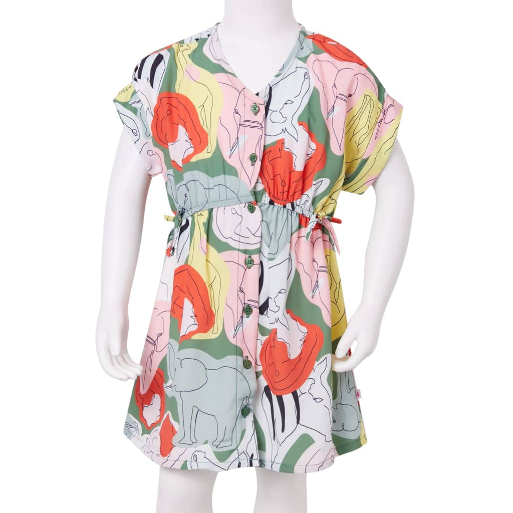 Kinderjurk 128 groen is nu te koop bij PeponiXL, paradijselijk wonen!