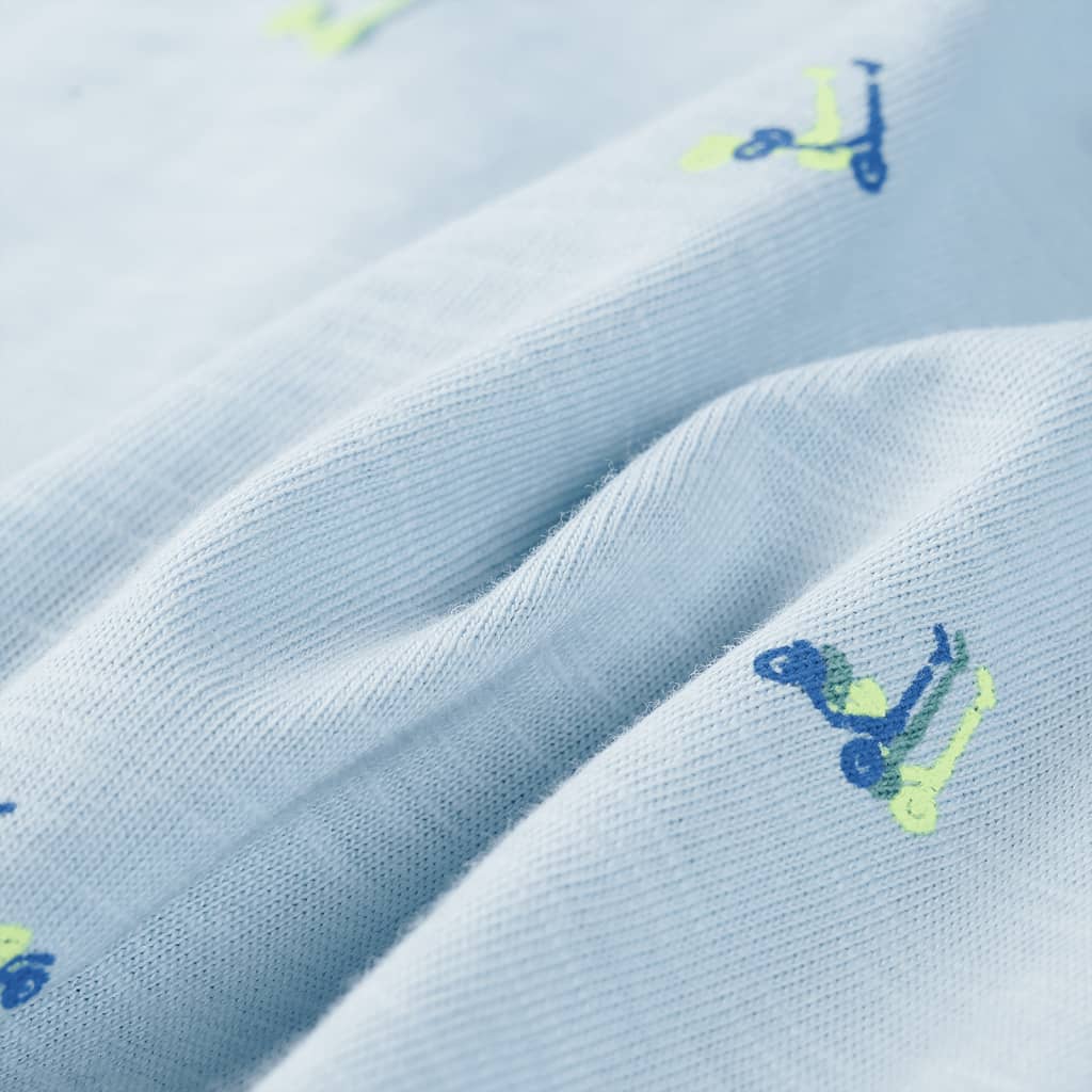 Kindershirt 116 lichtblauw is nu te koop bij PeponiXL, paradijselijk wonen!